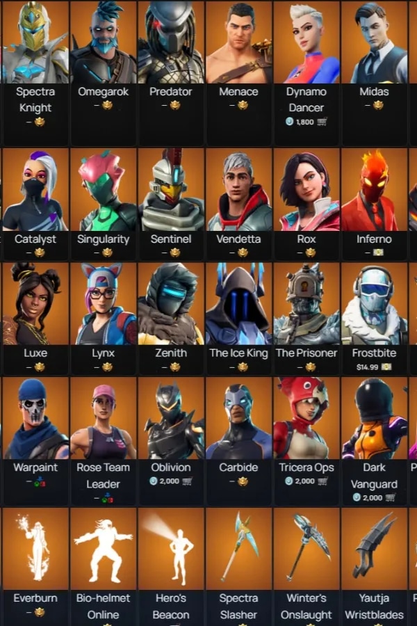 OG Fortnite аккаунт с 2017 — 266 скинов + Старый PvE + 2 экслюзив